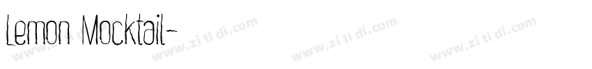 Lemon Mocktail字体转换 Lemon Mocktail字体转换